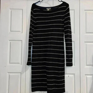 🌴🌴Loft Black Shine Sweater Dress-Medium